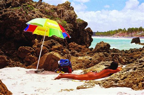 nude brazilian beach|Tambaba Beach